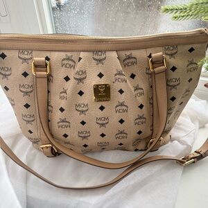 Authentic MCM shoulder bag with crossbody strap